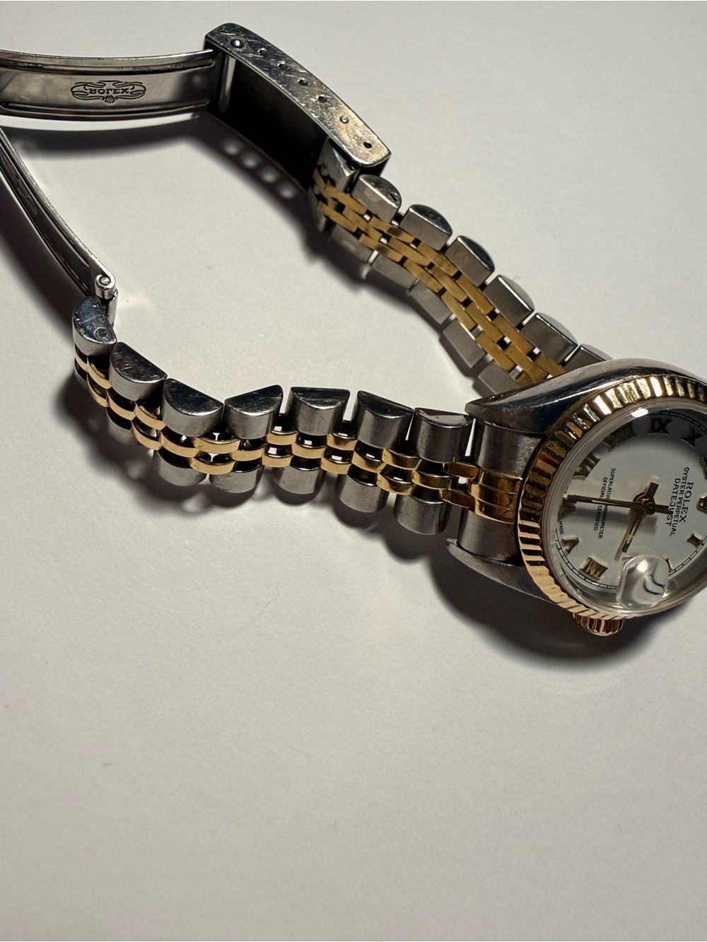Rolex Two-Tone Jubilee Ladies Watch with White Roman Dial 26mm - Picture 7 of 8
